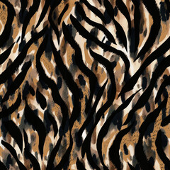 Mixed zebra and leopard texture.