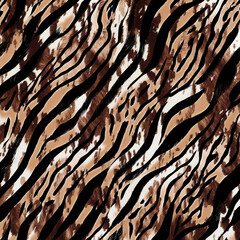 Mixed zebra and leopard texture.