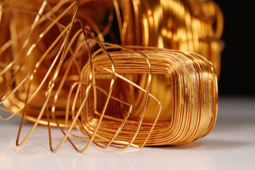 Copper windings different sizes from electric current transformers