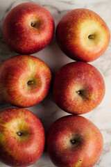 apples on a white background