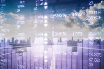 Concept of Modern Architecture with Financial Stock images