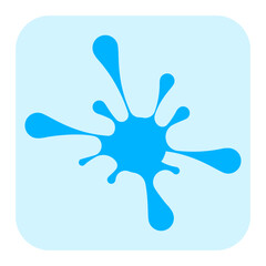 Water vector, clip art, and symbol. Flat design of  water concept and simple design