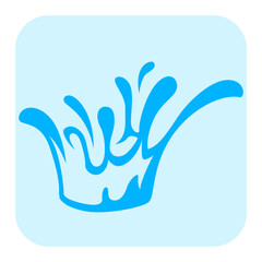 Water vector, clip art, and symbol. Flat design of  water concept and simple design