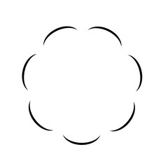 Formas geométricas abstractas en blanco y negro / Abstract geometric vector shapes in black and white