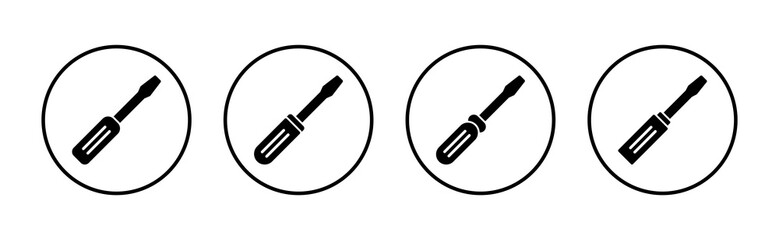 Screwdriver icon vector.tools sign and symbol