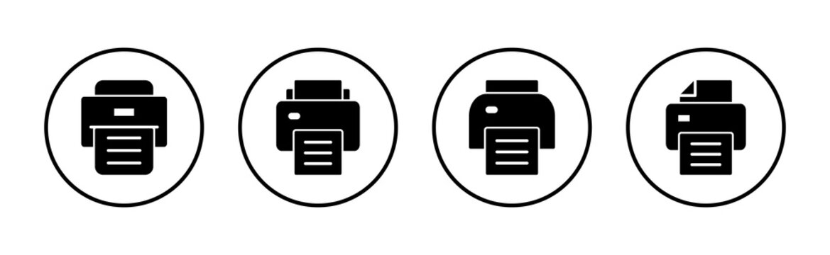 Print icon vector. printer sign and symbol