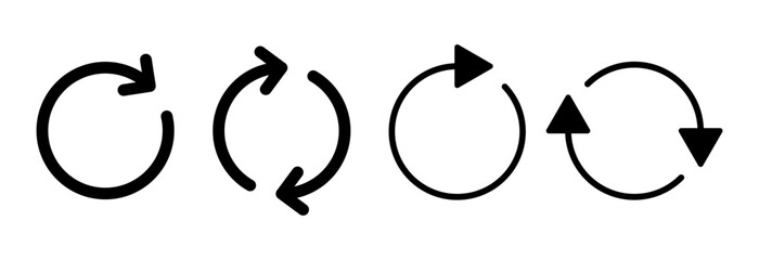 Refresh icon vector illustration. Reload sign and symbol. Update icon.