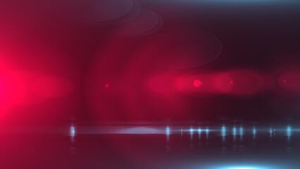 Red light rays on black background	