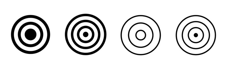 Target icon set. goal icon vector. target marketing icon vector