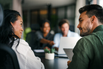 Business project team working together at meeting room at office