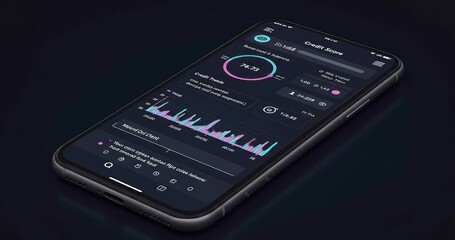 Smartphone displaying health data, showing heart rate, activity levels, and overall wellness metrics.