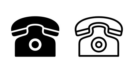 Telephone icon symbol for apps and websites. phone sign and symbol