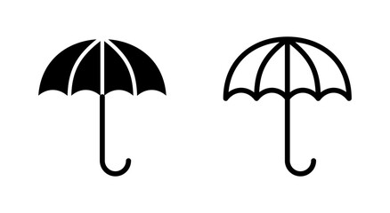 Obraz premium Umbrella icon symbol for apps and websites. umbrella sign and symbol