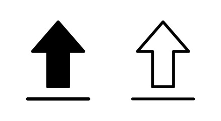 Upload icon symbol for apps and websites. load data sign and symbol