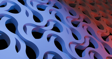 3d render abstract curve mesh background wallpaper