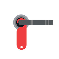 Illustration hanging door do not disturb