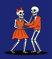 day-of-the-dead-couple-vector-art