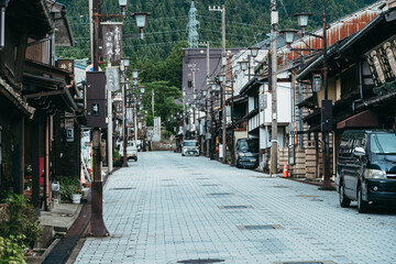 富山県南砺市井波地区の街並み