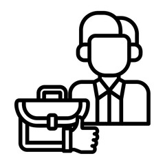 work experience Line Icon