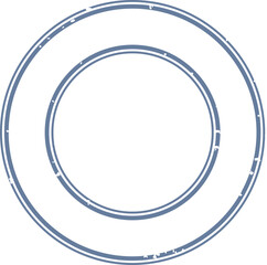 Grunge Circular Stamp Frame