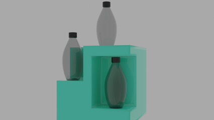 green plastic bottle