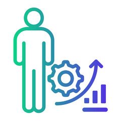 work experience Line Gradient Icon