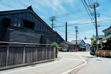 金沢市大野地区の街並み