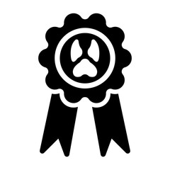 horse ribbon Solid icon