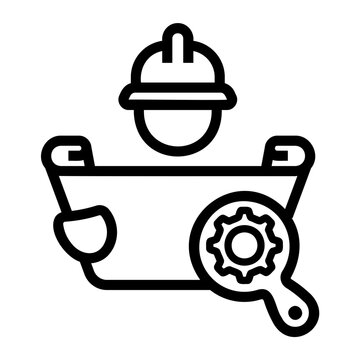 civil engineers Line Icon