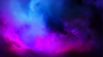 Fototapeta premium Vibrant abstract nebula with swirling dust and radiant gradient light, symbolizing the mysteries of the galaxy and outer space beauty.