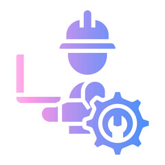 civil engineers Gradient icon