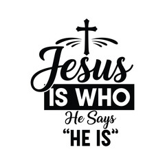 Faithful message of Jesus Christ with a distinctive silhouette, Christian Quote SVG, Religious SVG, Jesus SVG, Faith SVG