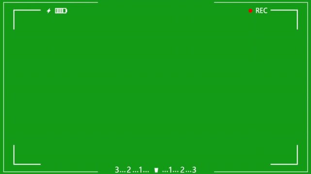 View finder green screen motion graphics 4k