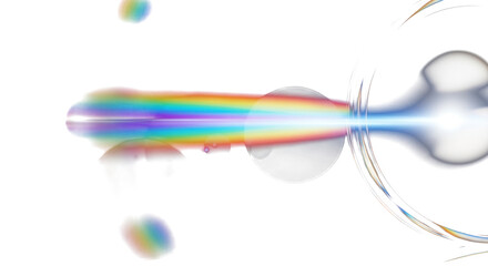 rainbow light spectrum with smooth bokeh