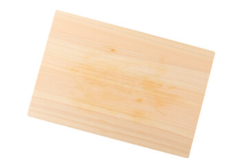 透明背景（png）に汚れのついた木製のまな板