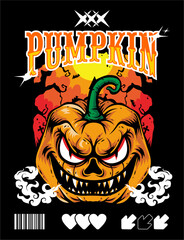 happy halloween poster design vector