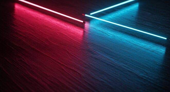 a close up of a neon sign on a table