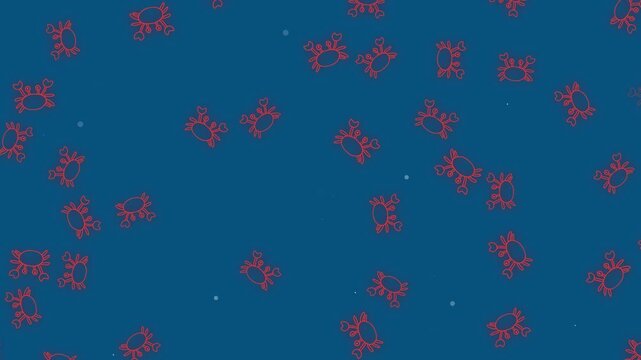 crab background pattern animation