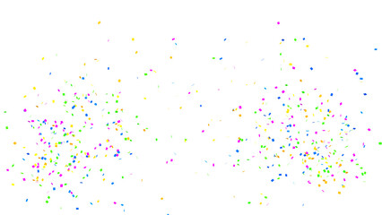 Party Celebration Confetti Transparent Overlay. Colorful Confetti Falling Isolated PNG. Multicolor Confetti Transparent Background. bright confetti isolated on transparent bg