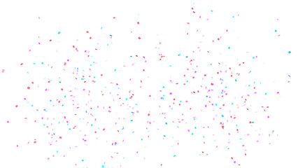 Party Celebration Confetti Transparent Overlay. Colorful Confetti Falling Isolated PNG. Multicolor Confetti Transparent Background. bright confetti isolated on transparent bg