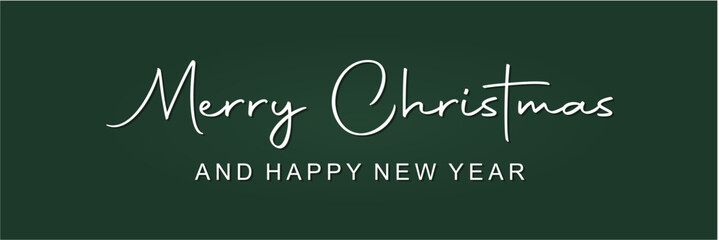 Elegant Merry Christmas Typography in black and white. A simple Merry Christmas typography design. Great for cards, banners, posters and social media.