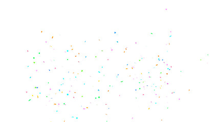 Party Celebration Confetti Transparent Overlay. Colorful Confetti Falling Isolated PNG. Multicolor Confetti Transparent Background. bright confetti isolated on transparent bg