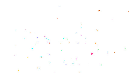 Party Celebration Confetti Transparent Overlay. Colorful Confetti Falling Isolated PNG. Multicolor Confetti Transparent Background. bright confetti isolated on transparent bg