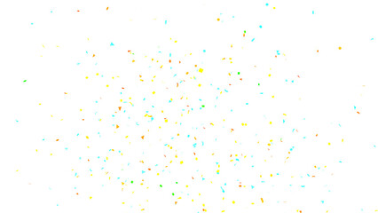 Party Celebration Confetti Transparent Overlay. Colorful Confetti Falling Isolated PNG. Multicolor Confetti Transparent Background. bright confetti isolated on transparent bg