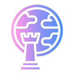 global marketing Gradient icon