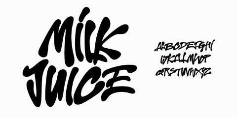 Creative Hand Drawn Uppercase and Number. Street Art Classic Lettering Fashion Designs Typography modern serif decorative vintage concept vector illustration © hiroglyph