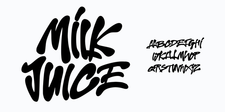 Creative Hand Drawn Uppercase and Number. Street Art Classic Lettering Fashion Designs Typography modern serif decorative vintage concept vector illustration