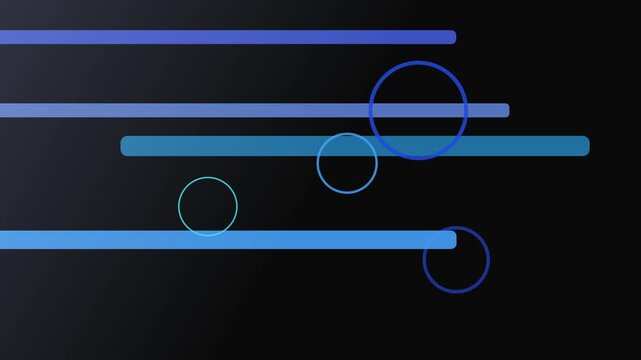 Abstract background with blue lines and circles on a dark gradient, evoking a sense of digital art and modern design
