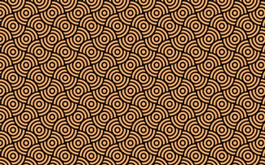 Obraz premium Colorful Abstract Rings Pattern – Editable Vector Decorative Background