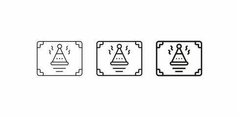 holiday invitation icon sign vector